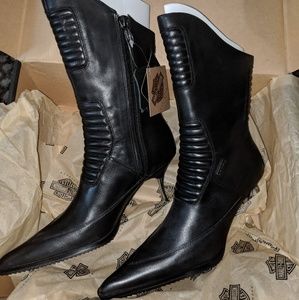 Harley-Davidson Black Superb Steel Heel boots
